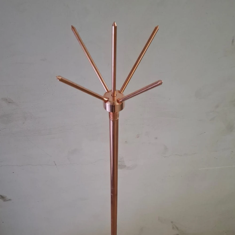 ENTORIC Copper Bonded 5 Spike LA with NYLON Base (14 mm x 1 Meter)