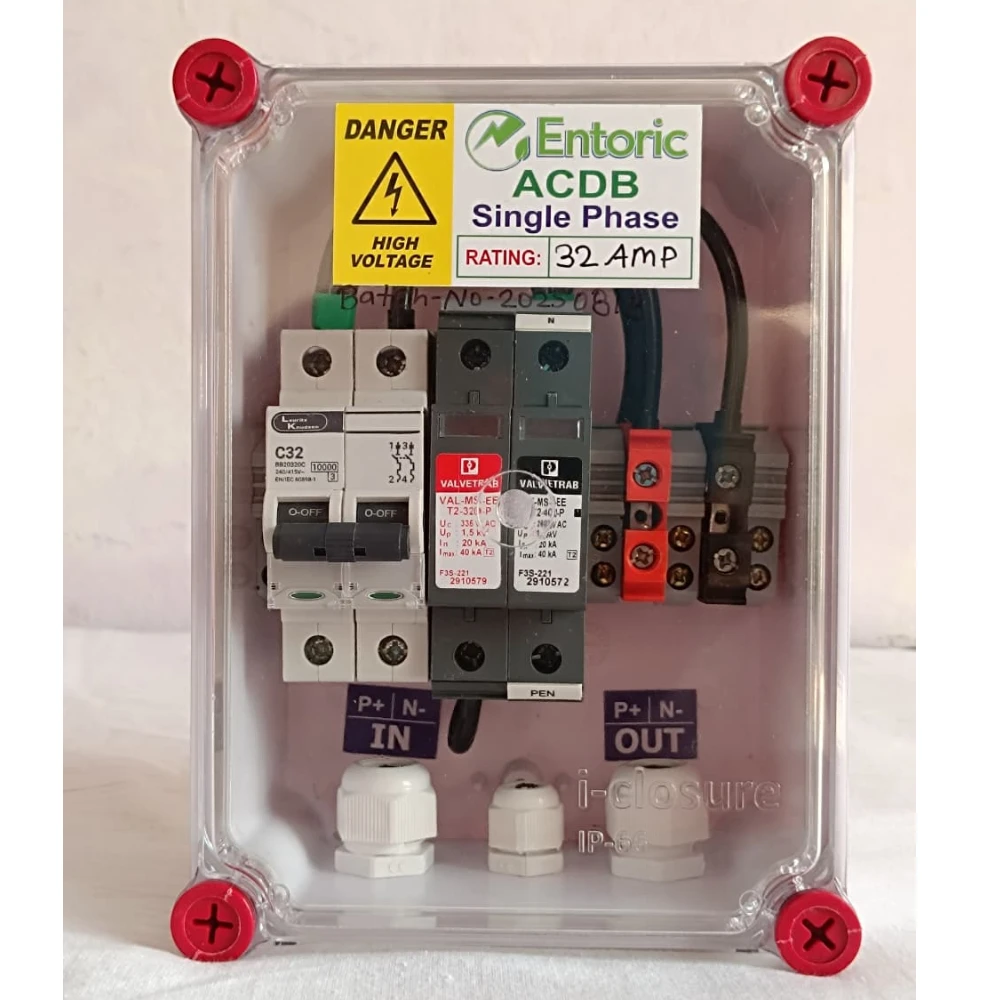 ENTORIC ELITE PRO ACDB 32A Single Phase (1-5 KW)