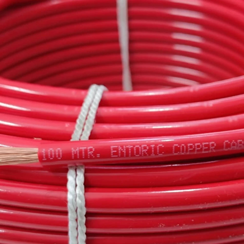 Entoric 4.0 SQMM Secure Copper Earthing Cable, Green, 100 Meter