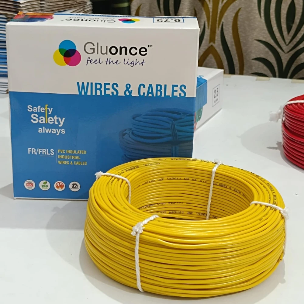 GLUONCE 2.5 SQMM COPPER PVC House Wire, 90 Meter