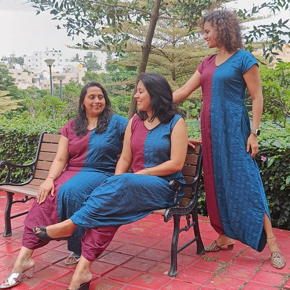 Colourblock Draped Jumpsuit (L)
