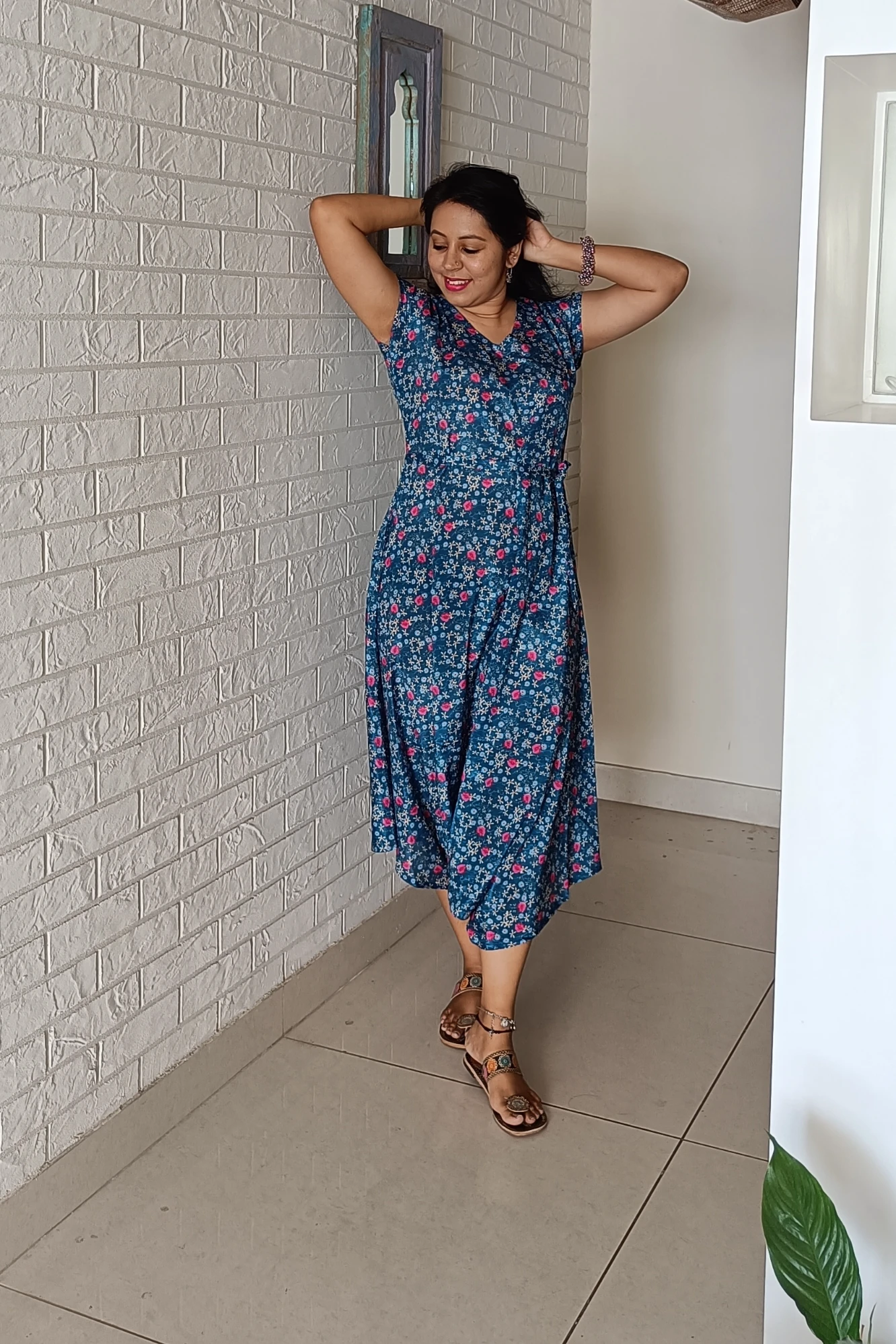Chinnon draped jumpsuit (L)