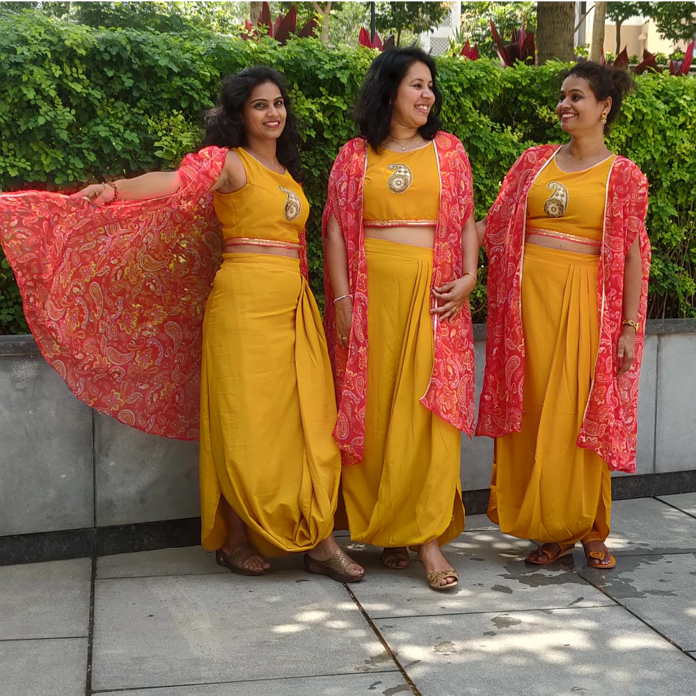 Draped skirt Co-ord set (XL)