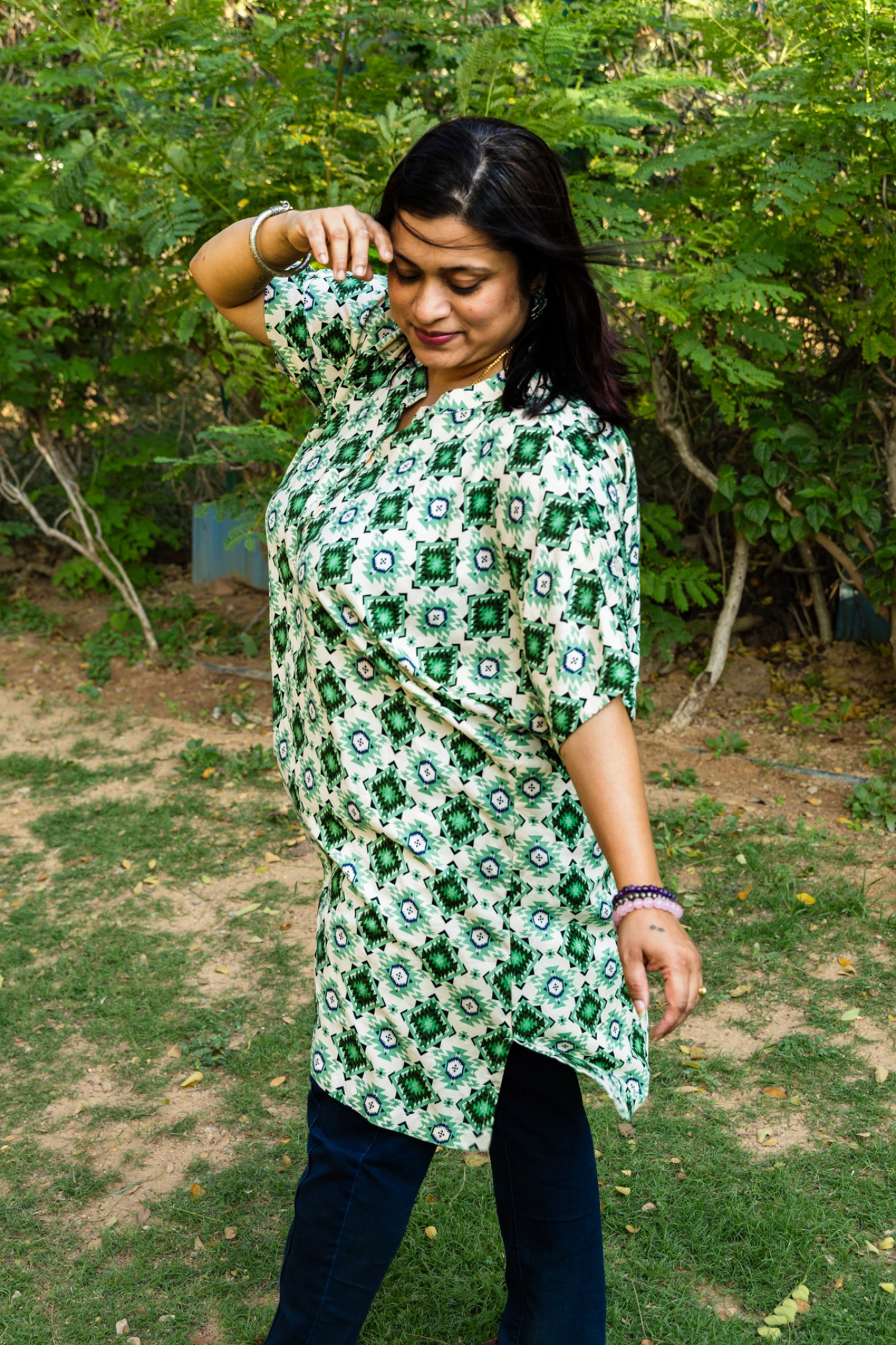 Matcha Mint oversize tunic (XS)