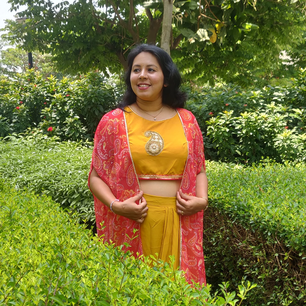 Draped skirt Co-ord set (XL)