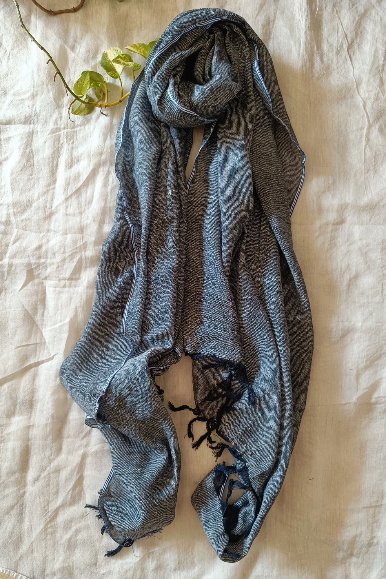 Sky loom cotton stole