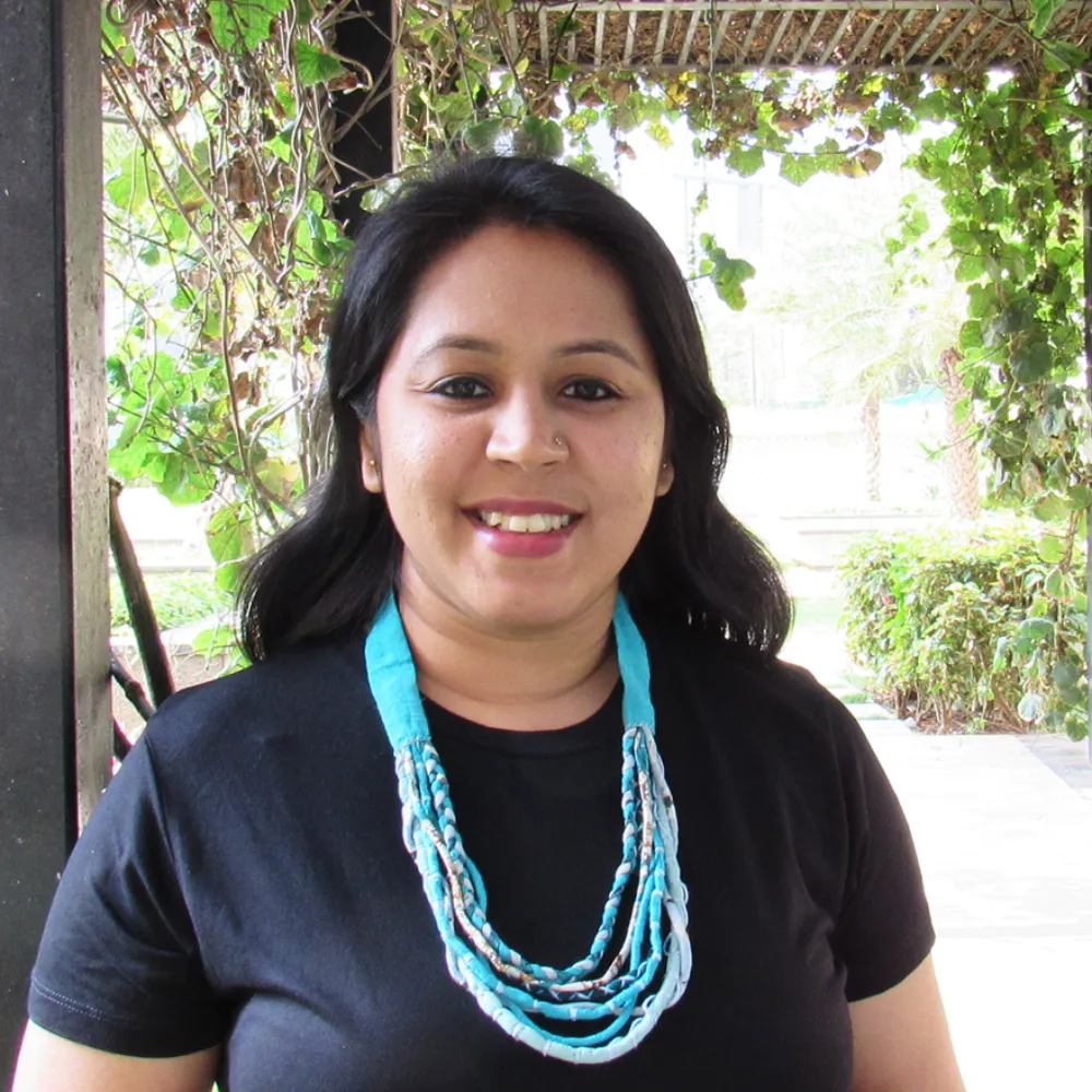 Handmade It's all layers Neckpiece - Blue