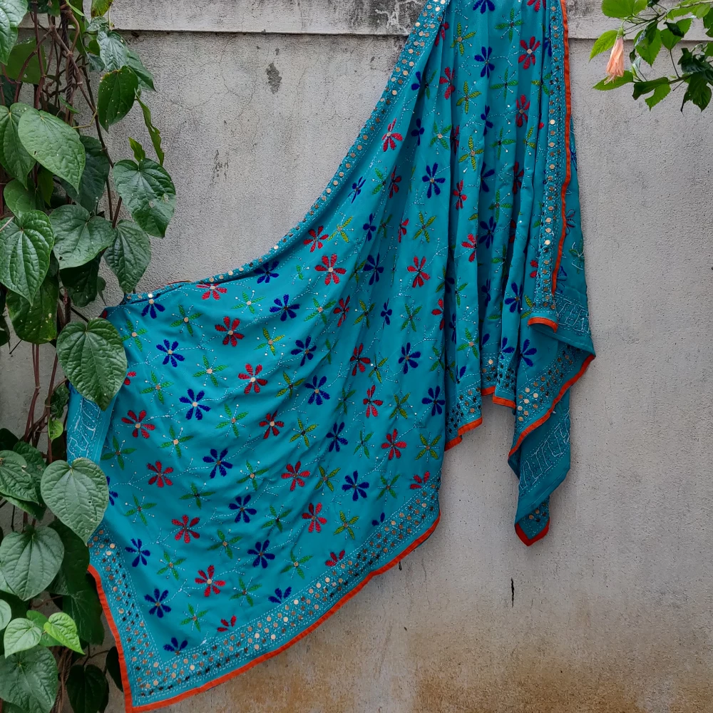 Georgette Phulkari Dupatta