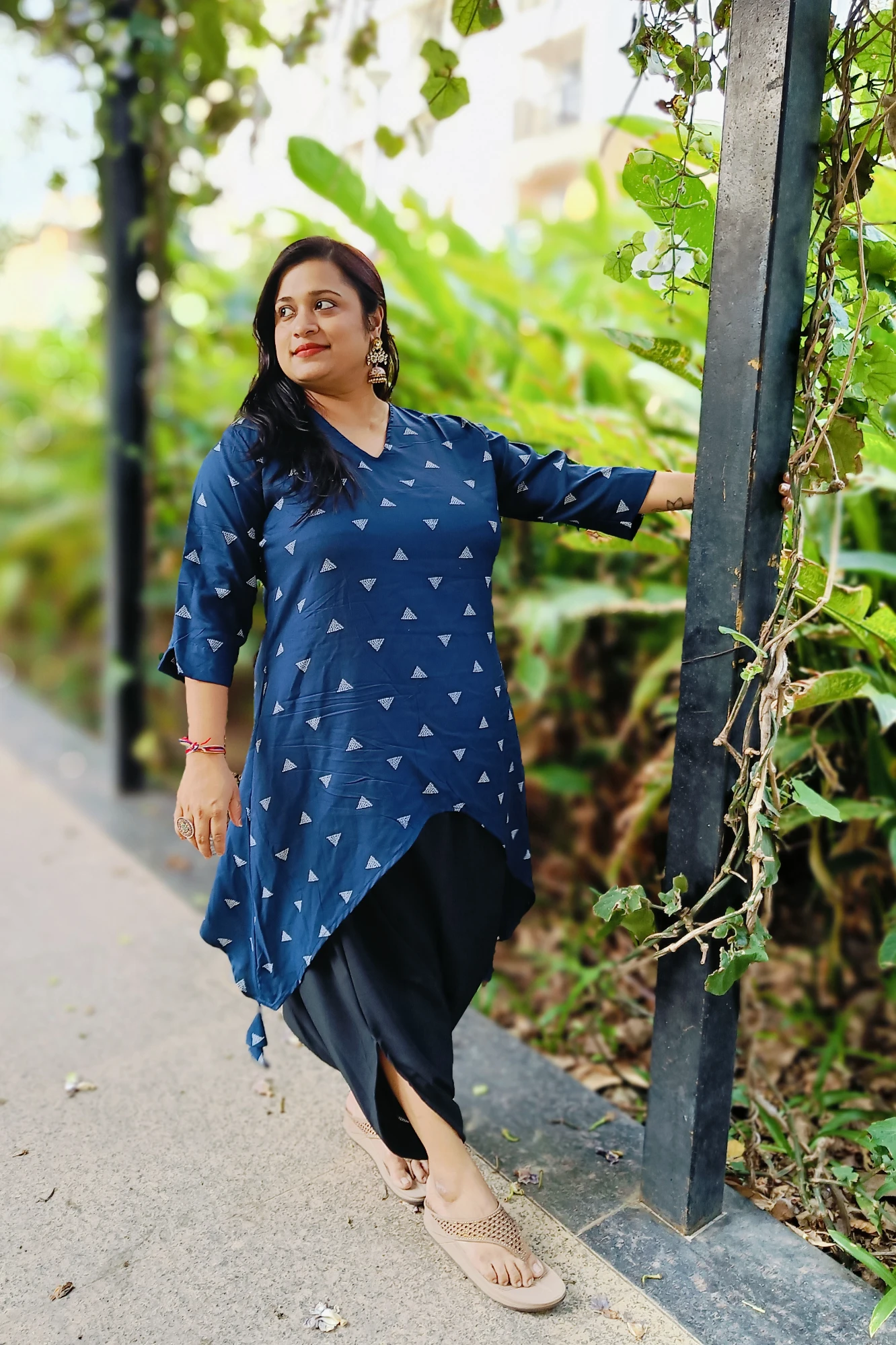 Draped skirt & Asymmetric Top (4XL)