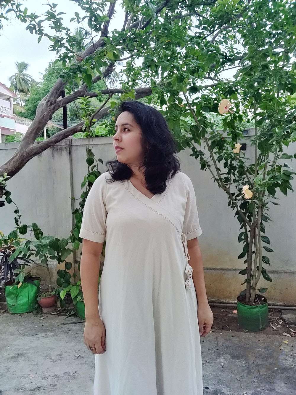 Angarkha Cotton Kurta/Wrap dress