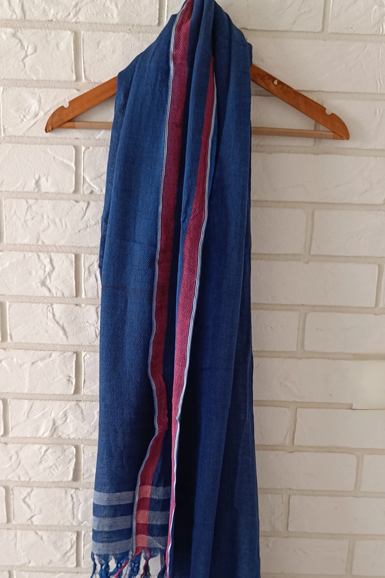 Indigo Azure cotton stole