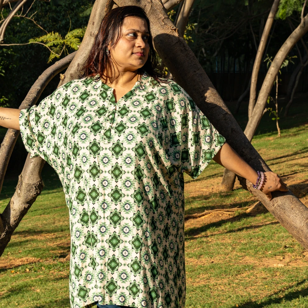 Matcha Mint oversize tunic (XS)