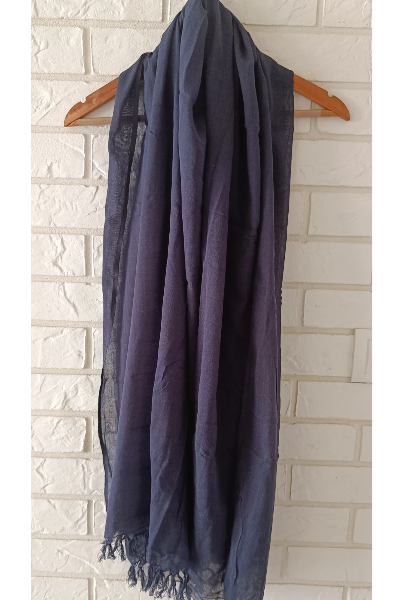 Midnight Indigo cotton stole