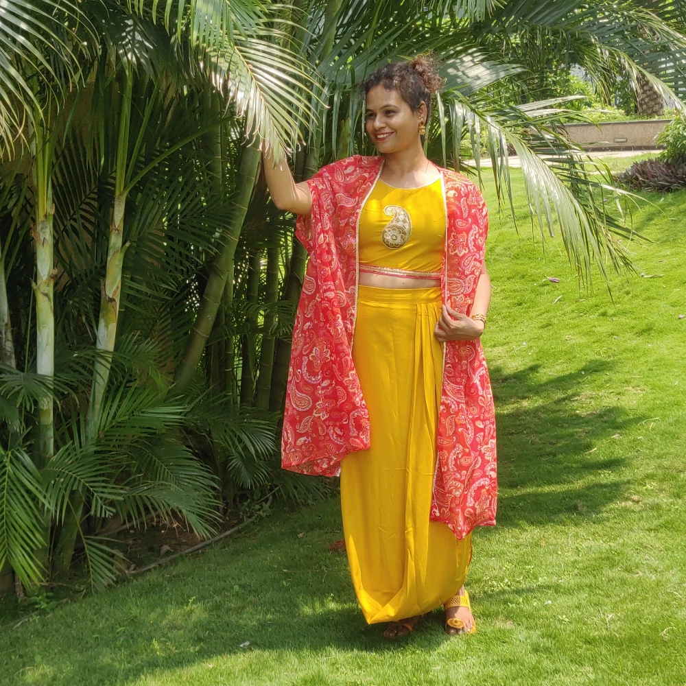 Draped skirt Co-ord set (XL)