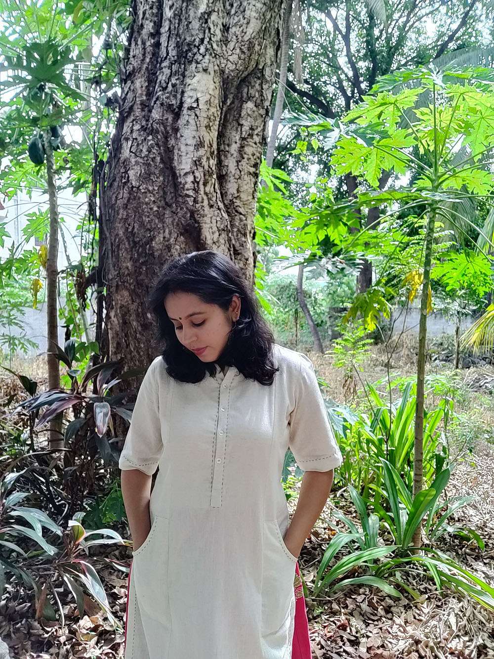 Flat Collar Cotton Kurta