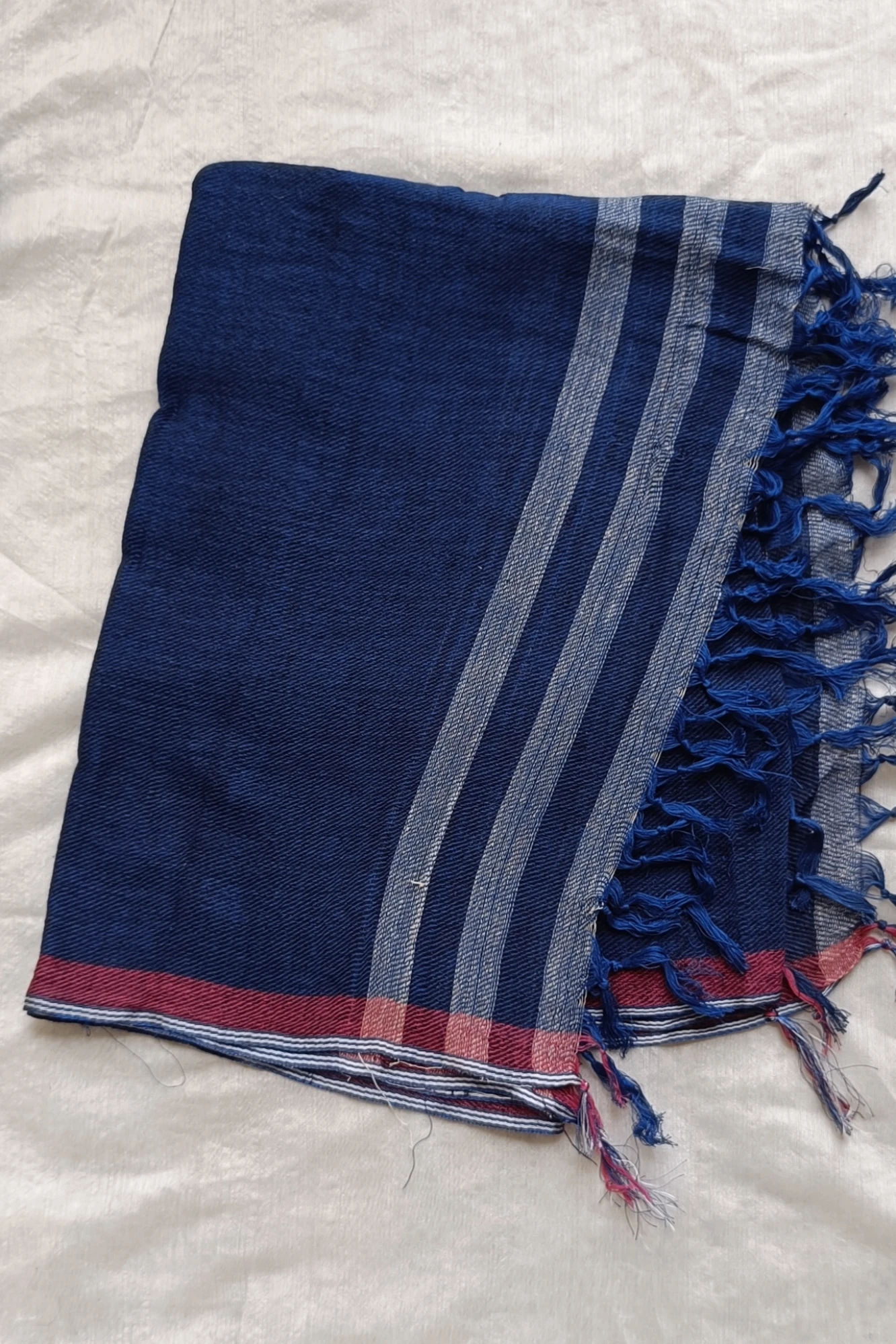 Indigo Azure cotton stole