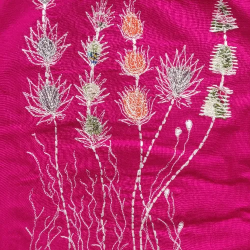Rayon Embroidered Yoke Dress/kurta (M)
