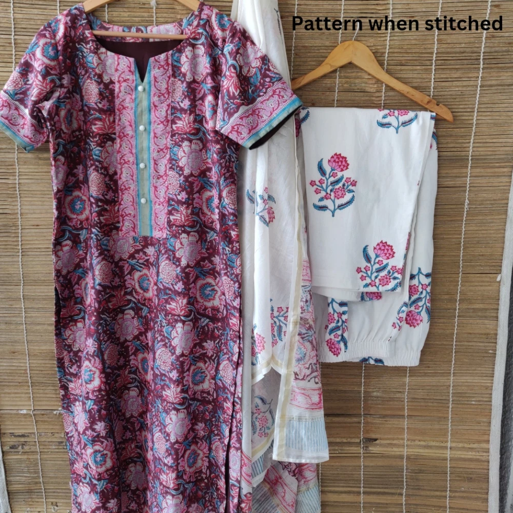 Grey Chanderi Silk kurta set