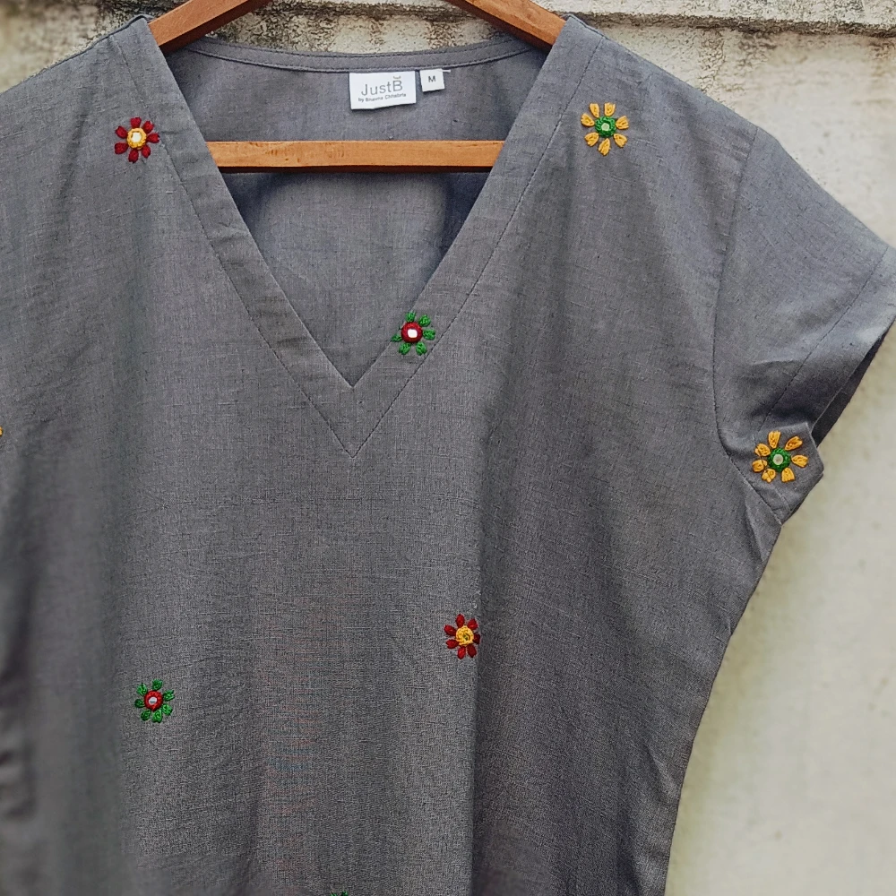 Handcrafted mirror & thread work too (M)