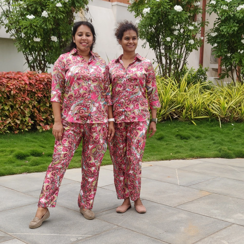 Modal Silk printed Co-Ord set (XL)