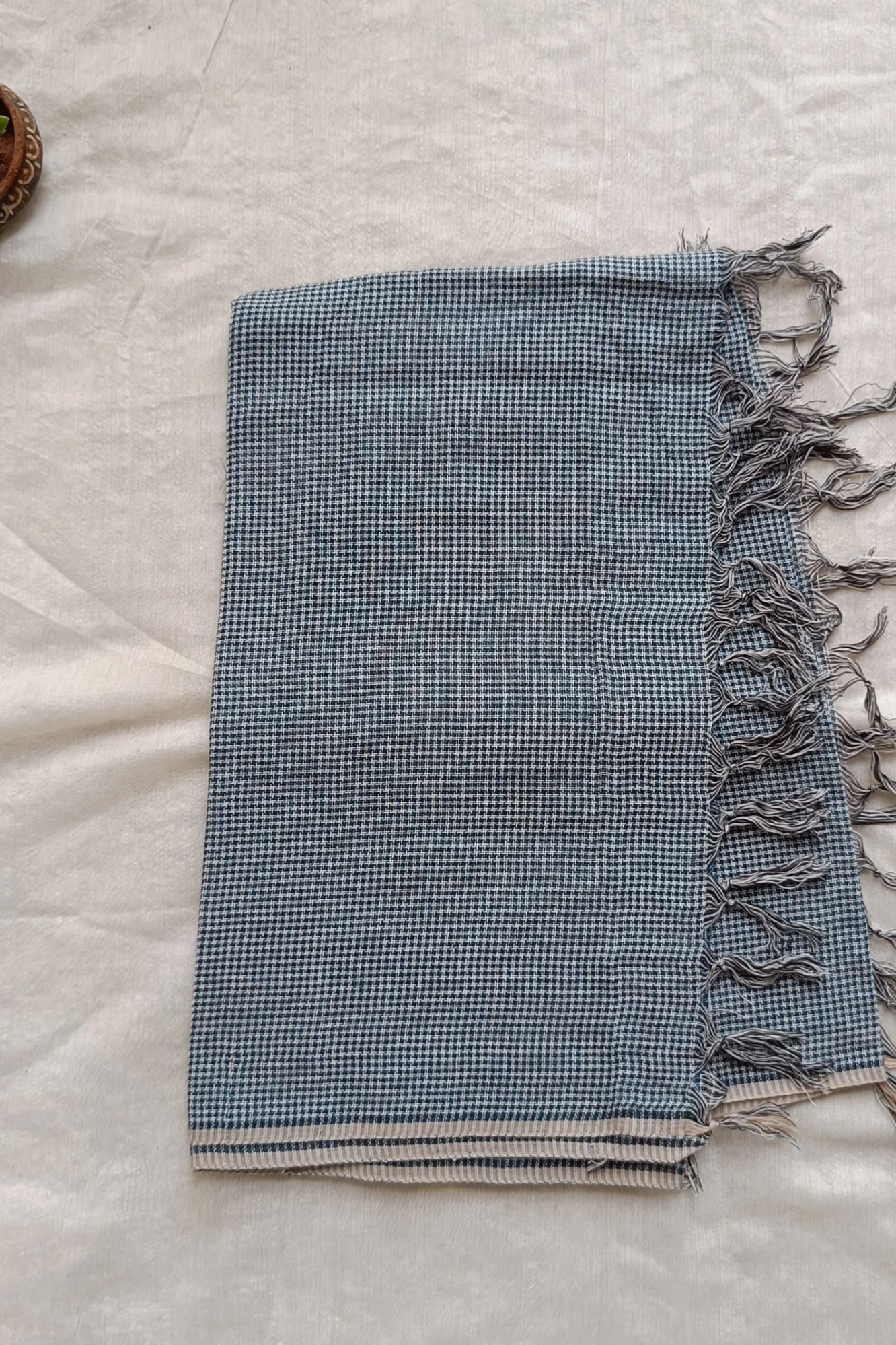 Teal mist cotton stole