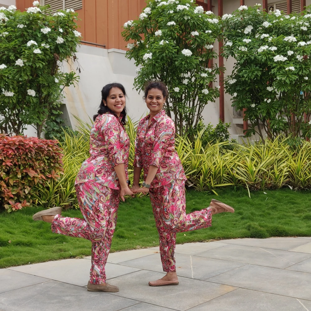 Modal Silk printed Co-Ord set (XL)