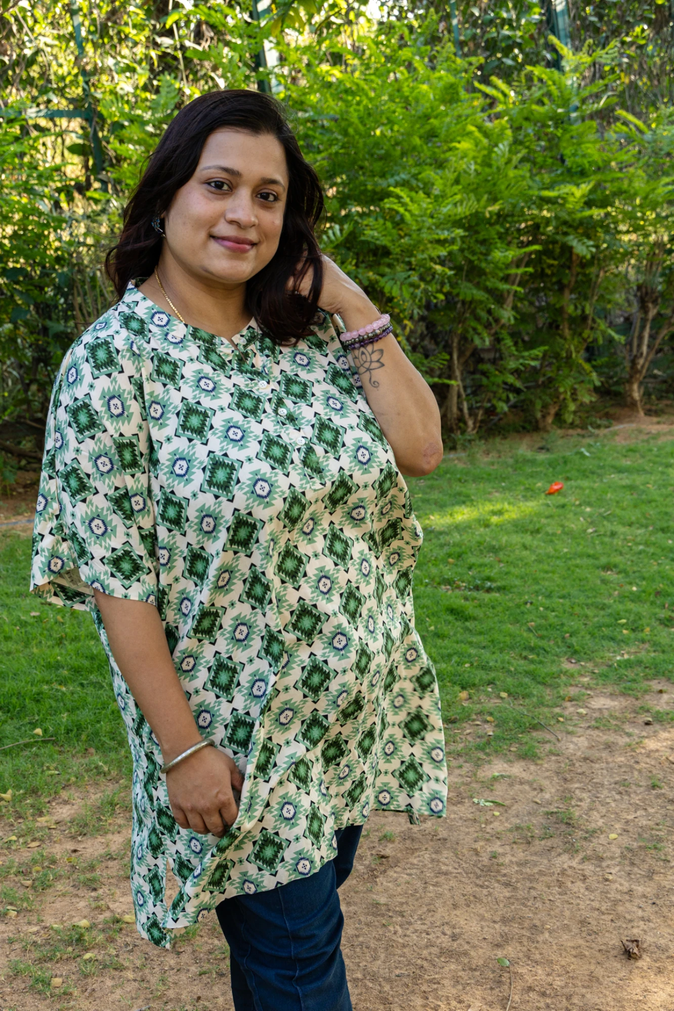 Matcha Mint oversize tunic (XS)