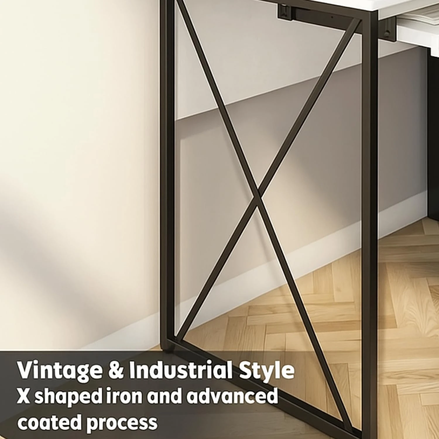 Drawer Pod Desk (White/120 Cm)