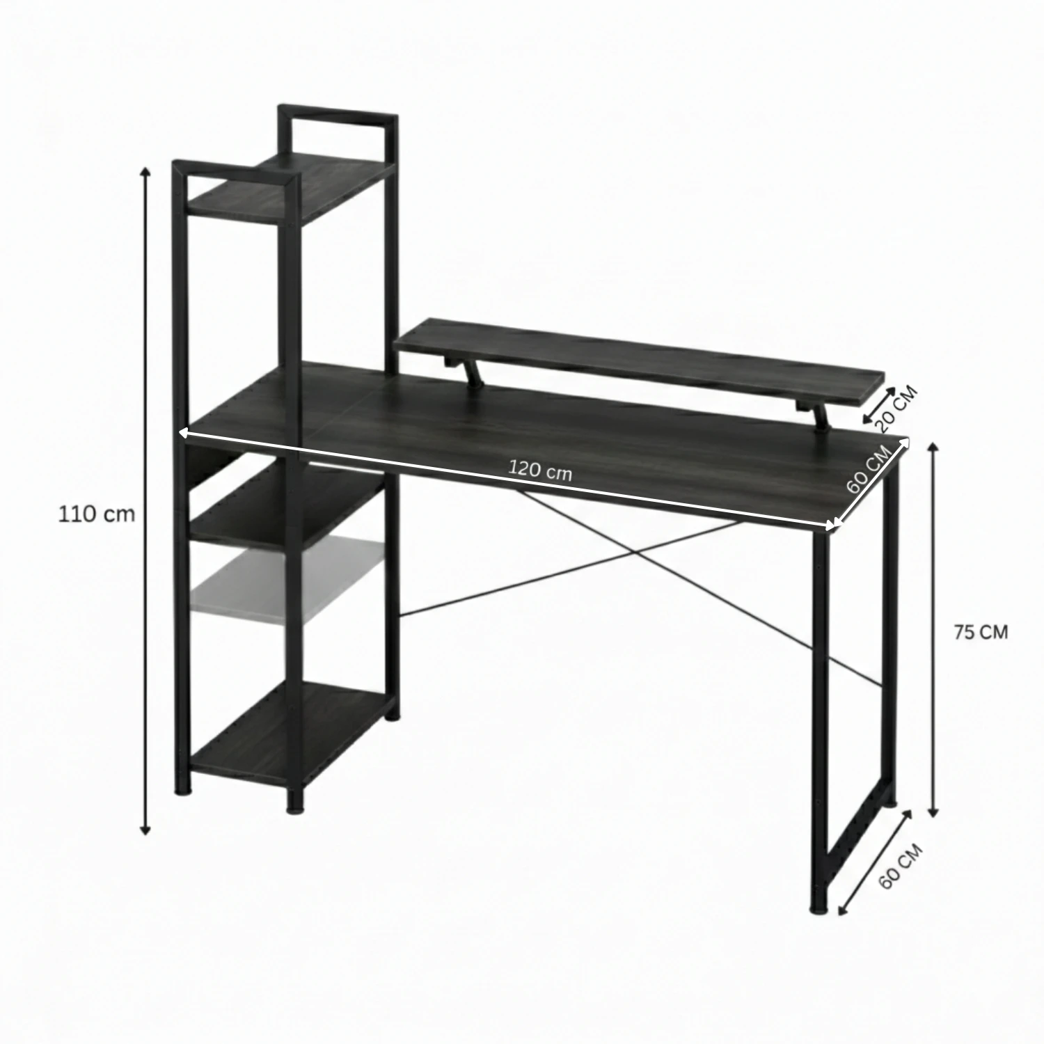 Ergo Desk - (Black)