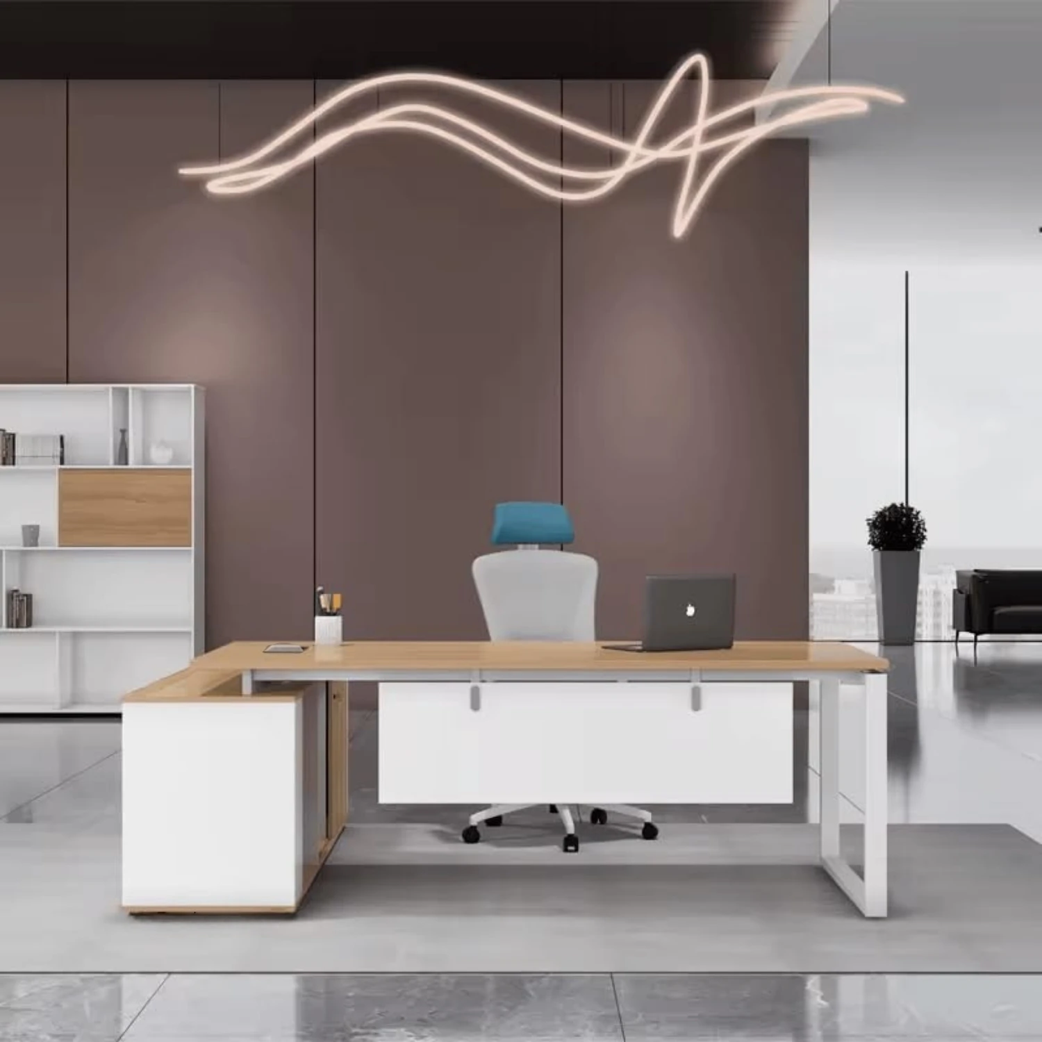 PrestigePivot Executive Desk (220 Cm)