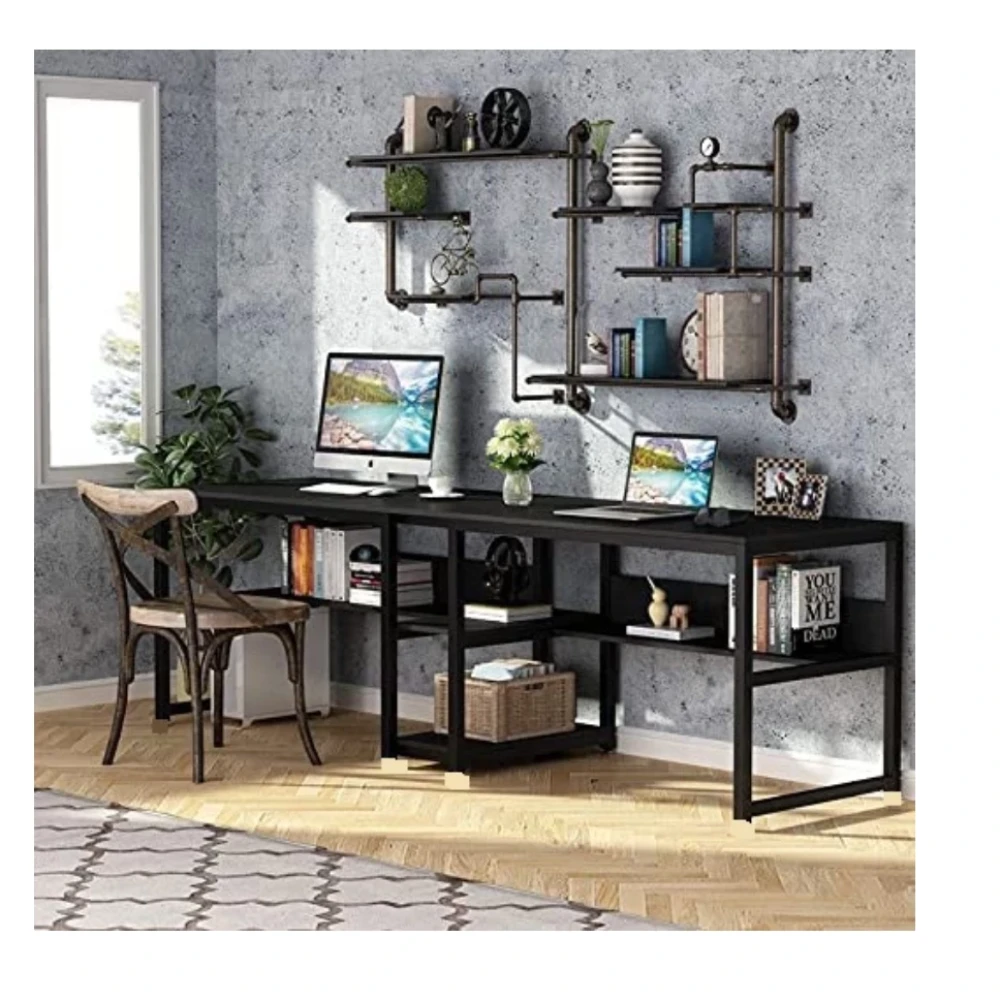 Lancster workstation (200 CM (Regular)/Black)