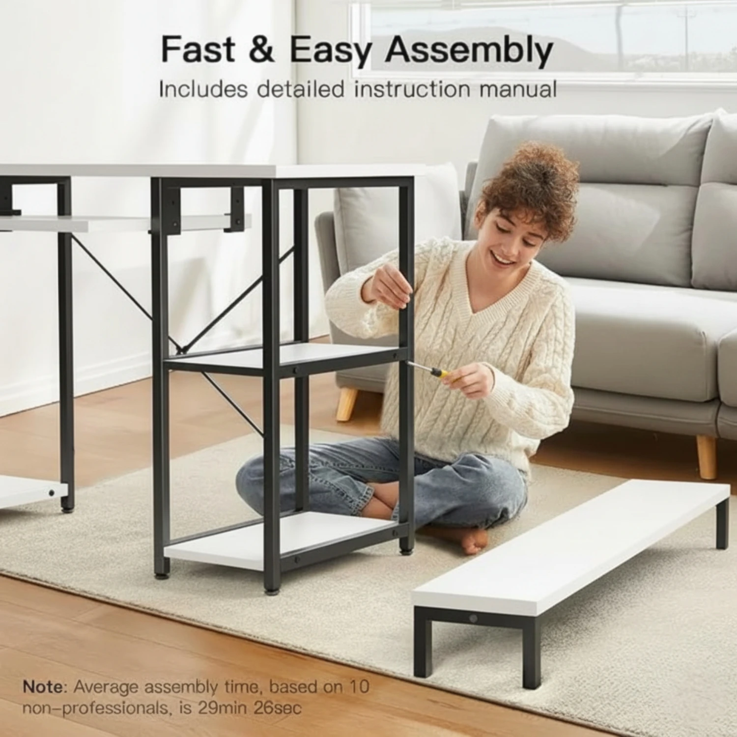 Trio Desk (150 Cm/Black)