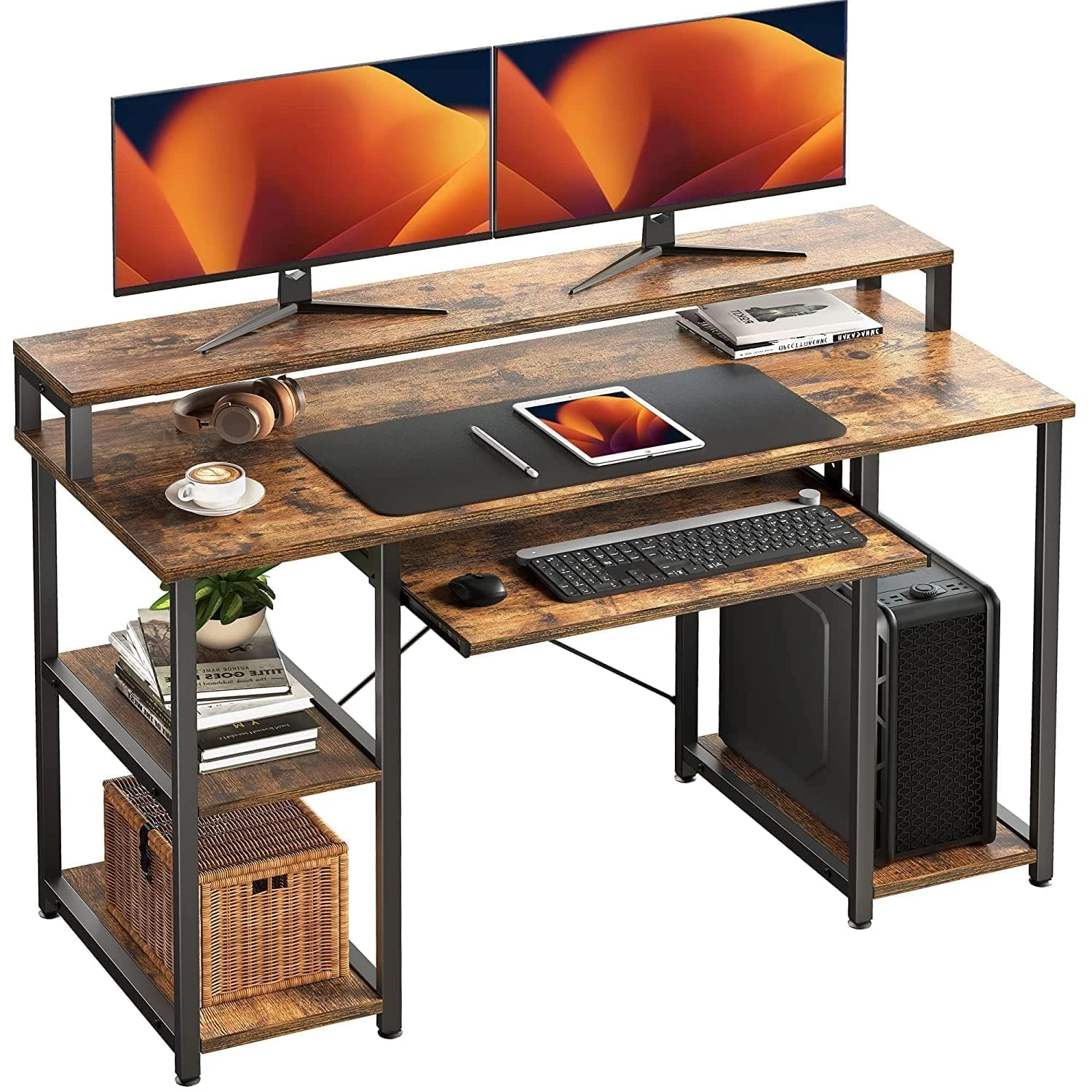 Trio Desk (140 cm/Brown)