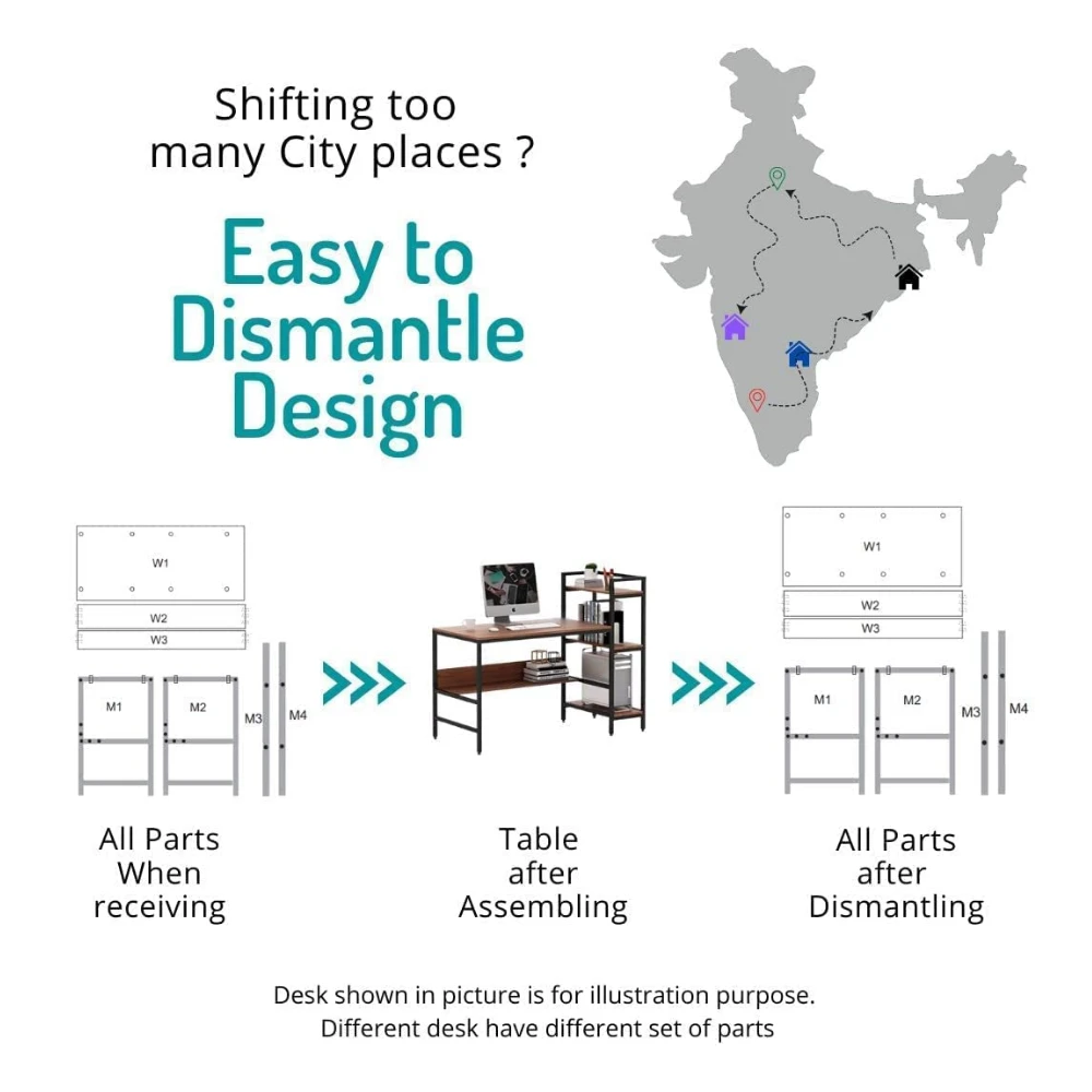 Height Adjustable Desk (Only Frame/Single Motor)