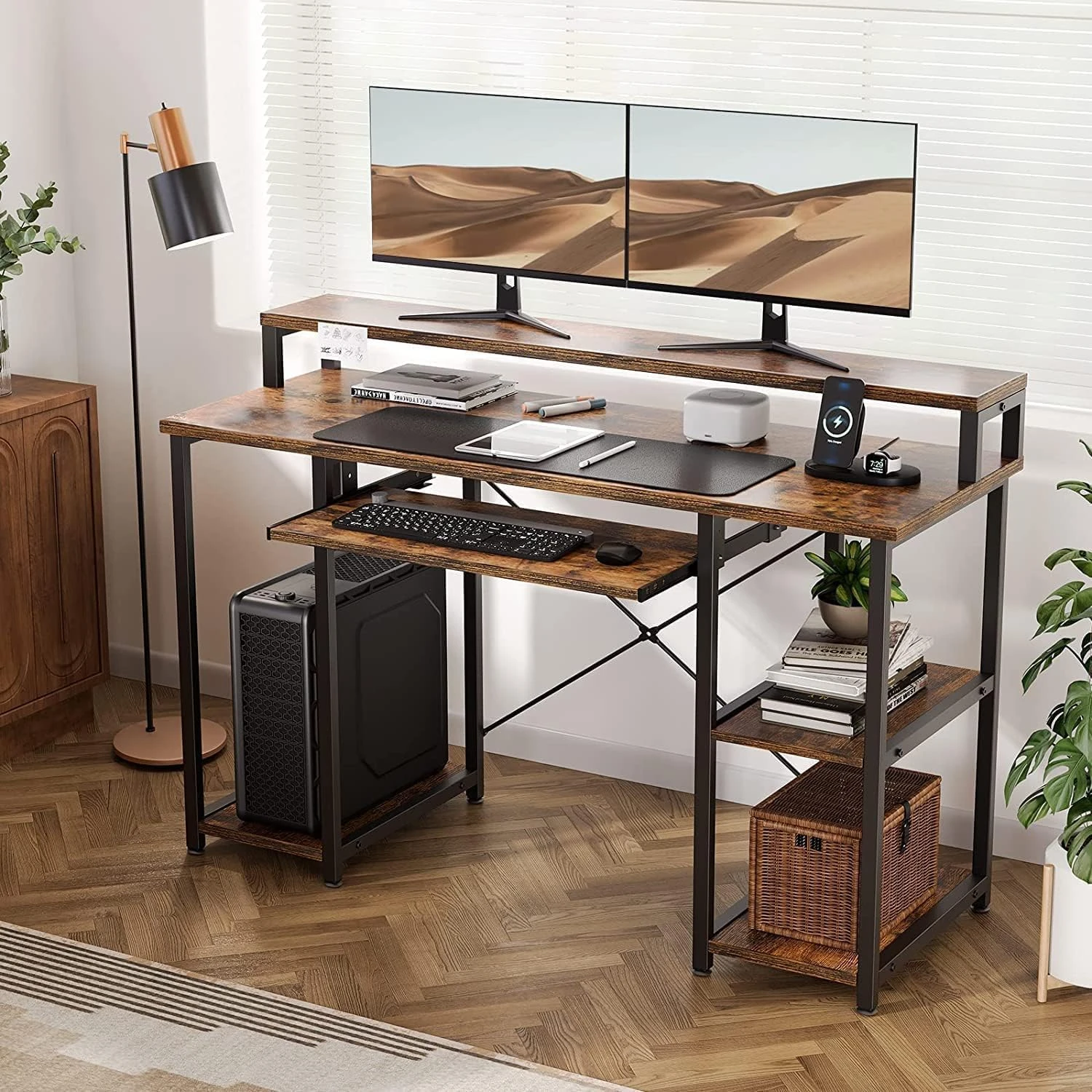 Trio Desk (120 Cm/Brown)