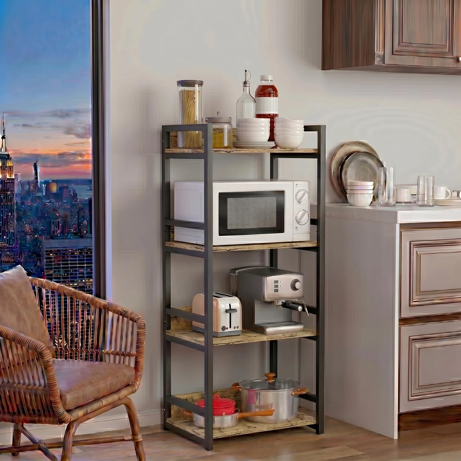 Jeni 4 layer Microwave stand