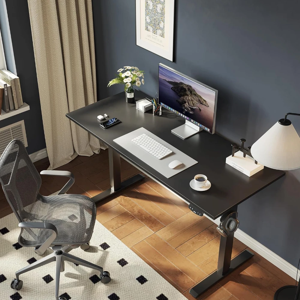 Height Adjustable Desk (Black/Dual Motor)