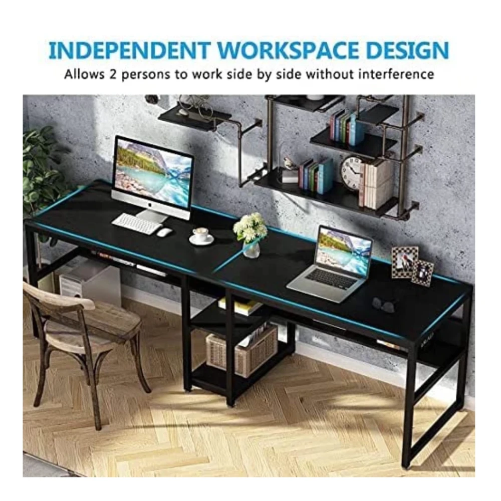 Lancster workstation (200 CM (Regular)/Black)