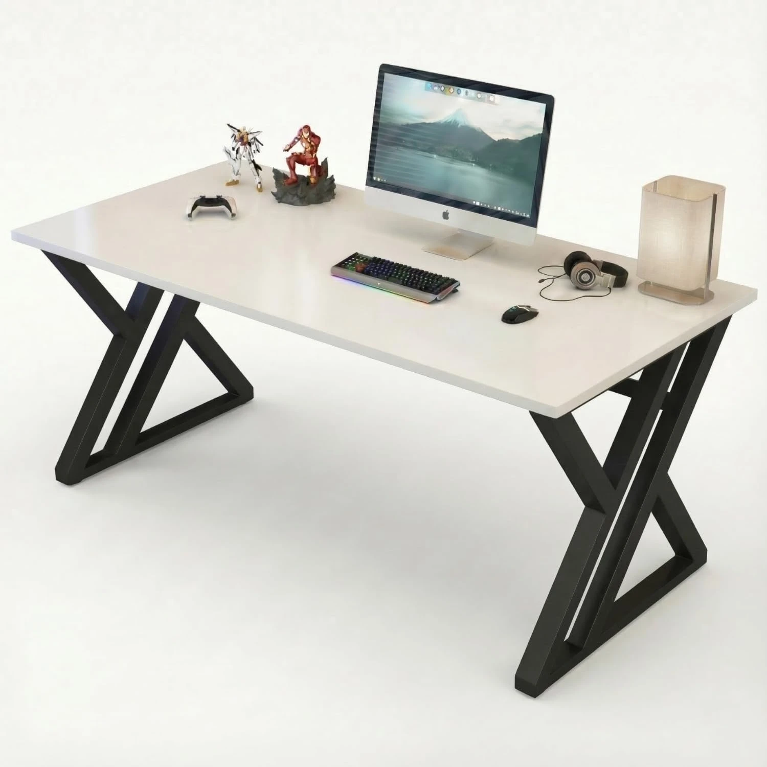 Jimmy Desk - 150Cm (Black & White)