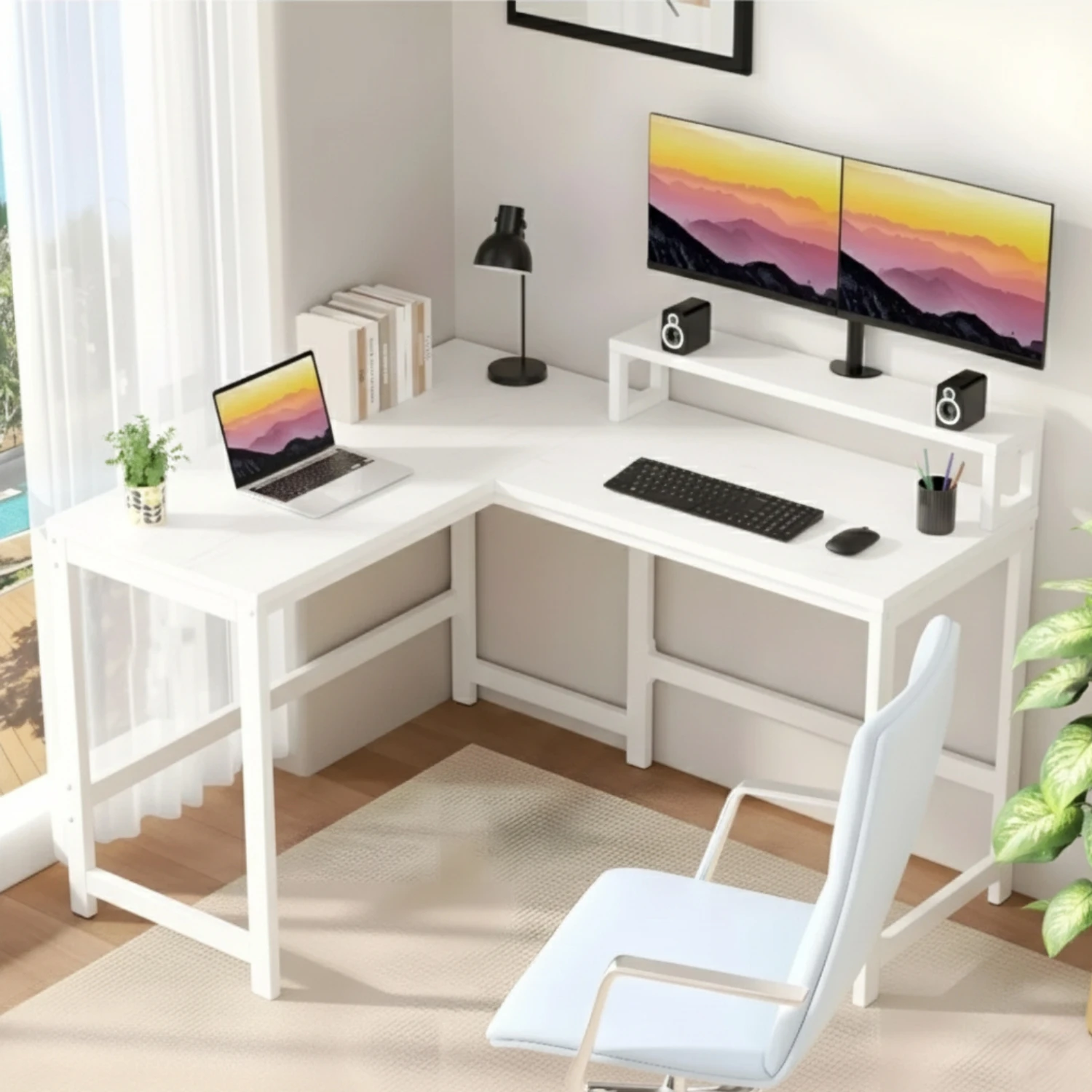 BattleStation Desk 128 cm (White)
