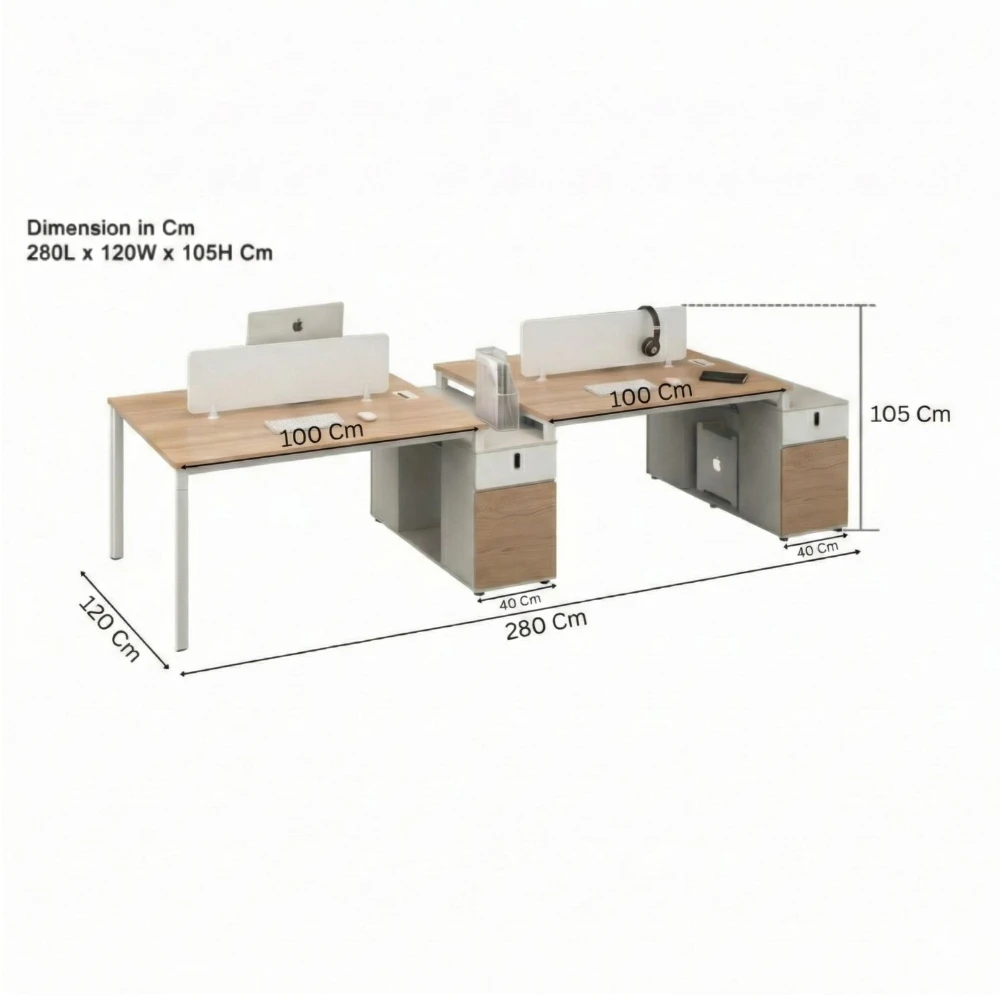 QuadCore Collaborative Hub (280 Cm)