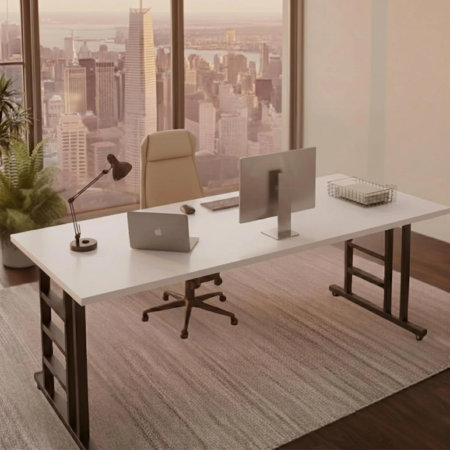 Evon Desk 180- White