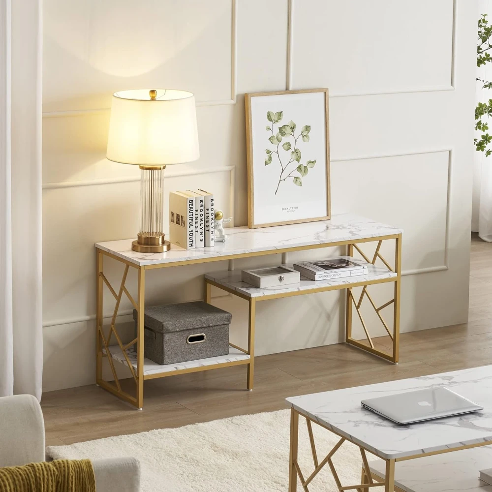 Staggered Console Table