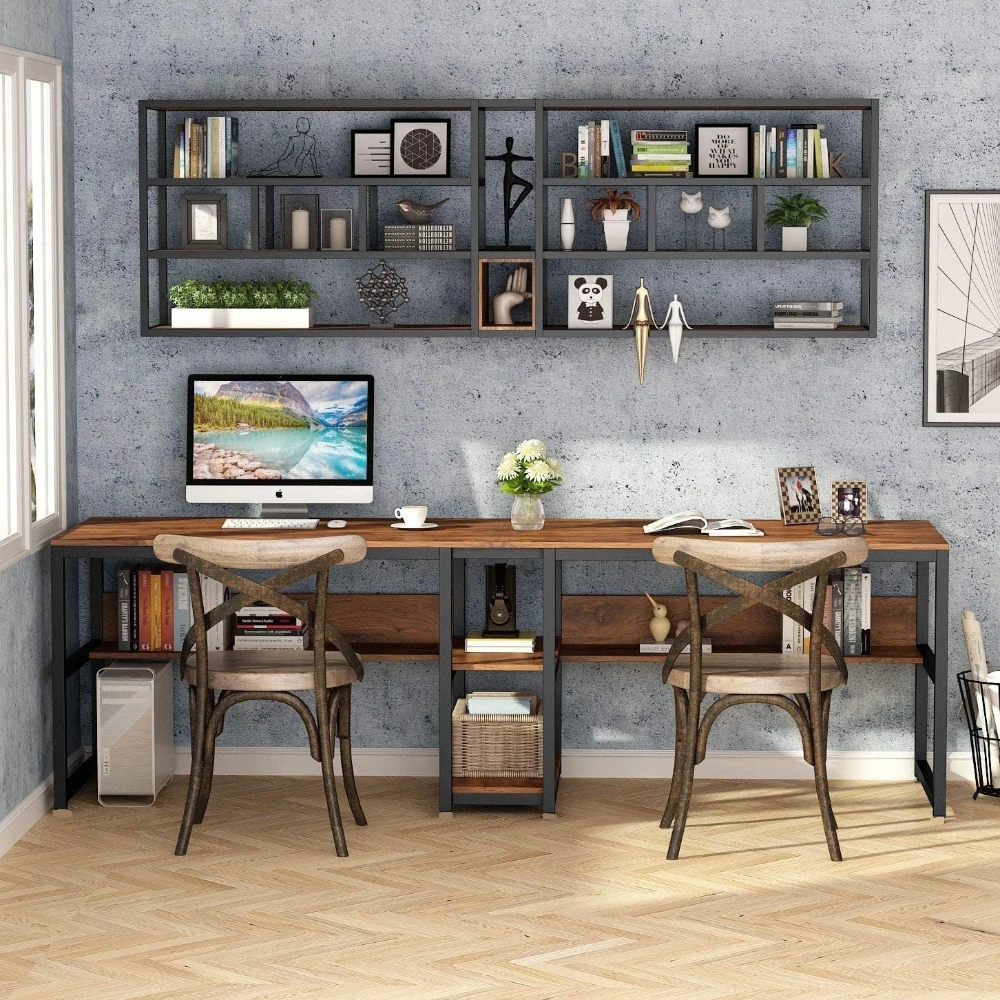 Lancster workstation (240 CM/Brown)