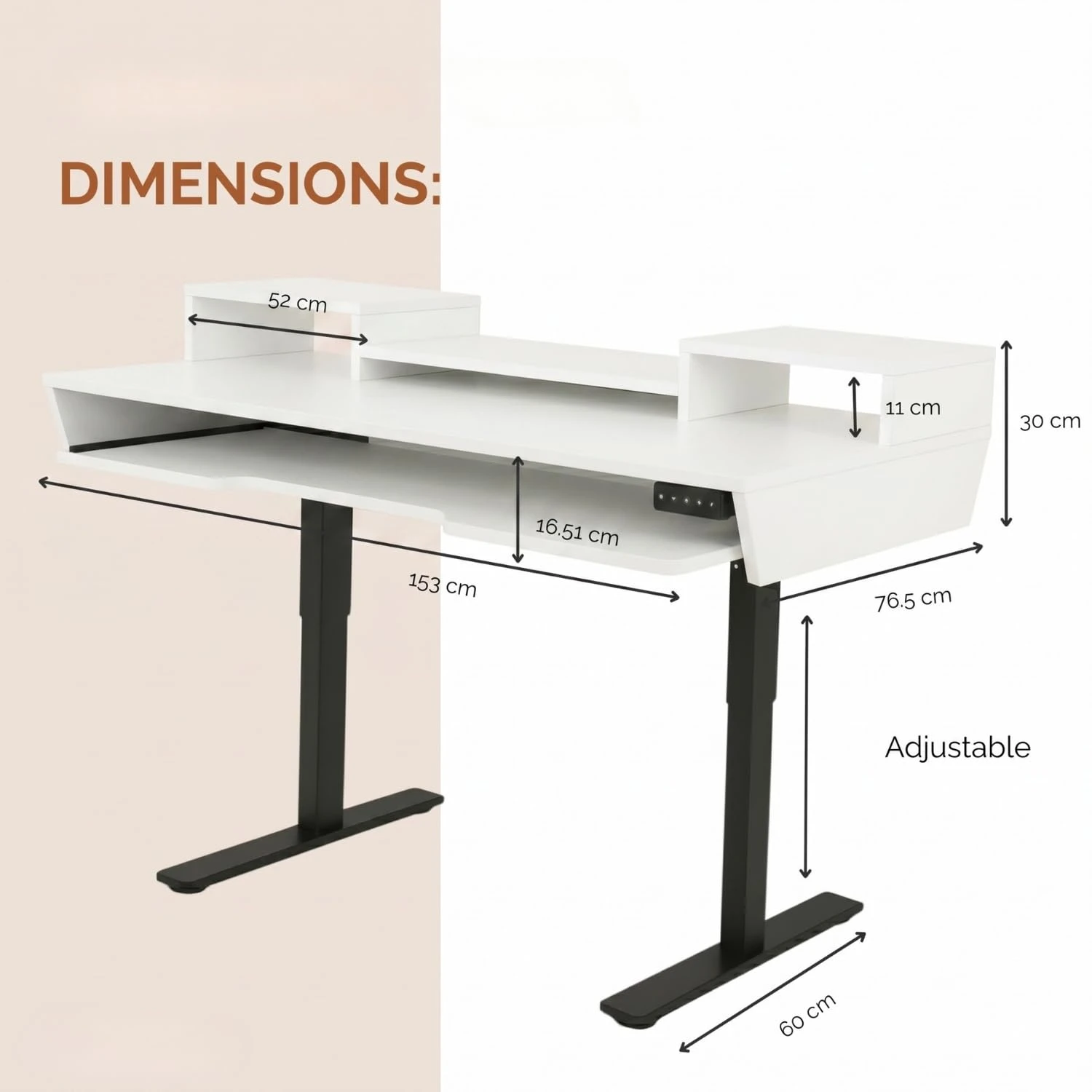 Kreate Studio desk - white