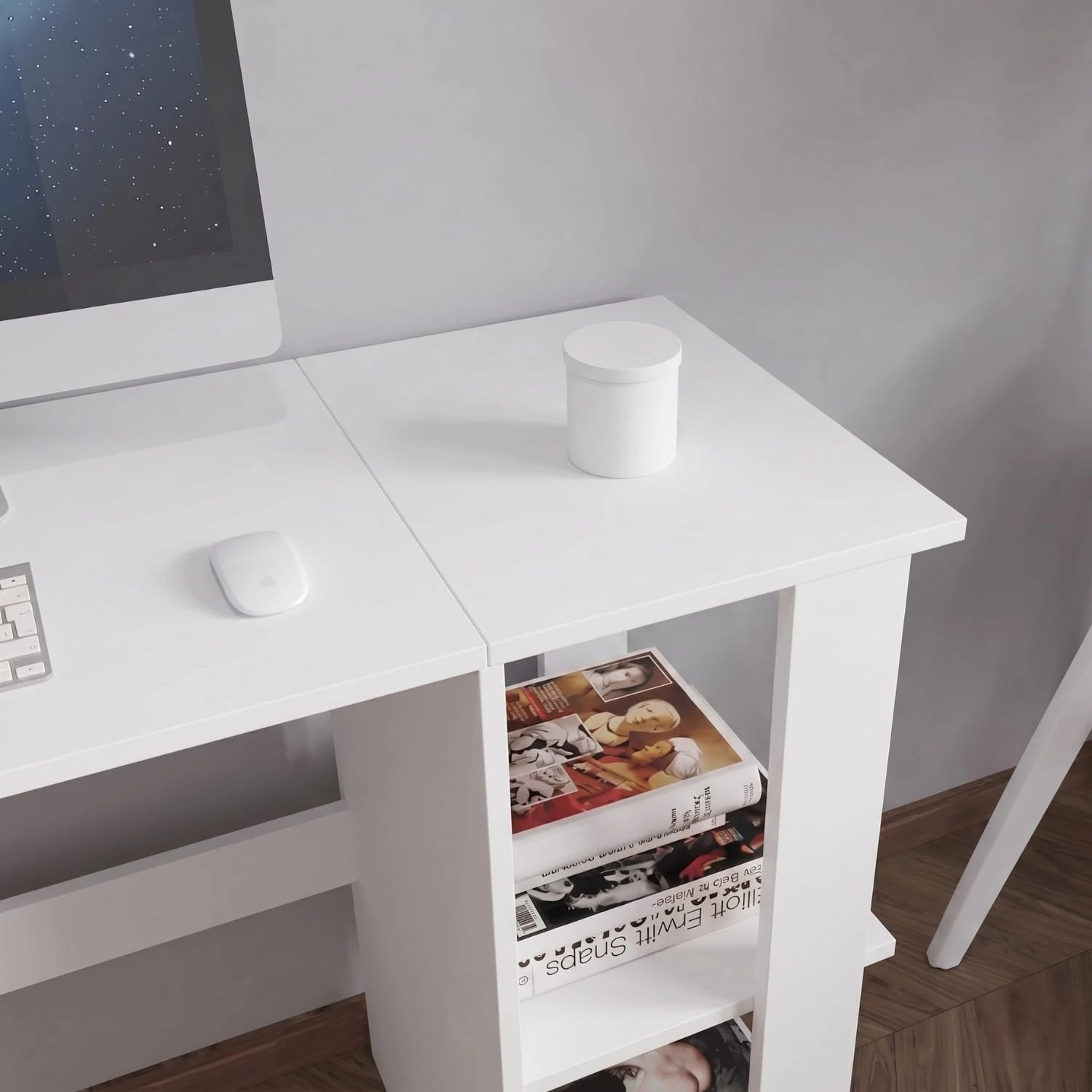 Oddy L Shape Table (white)