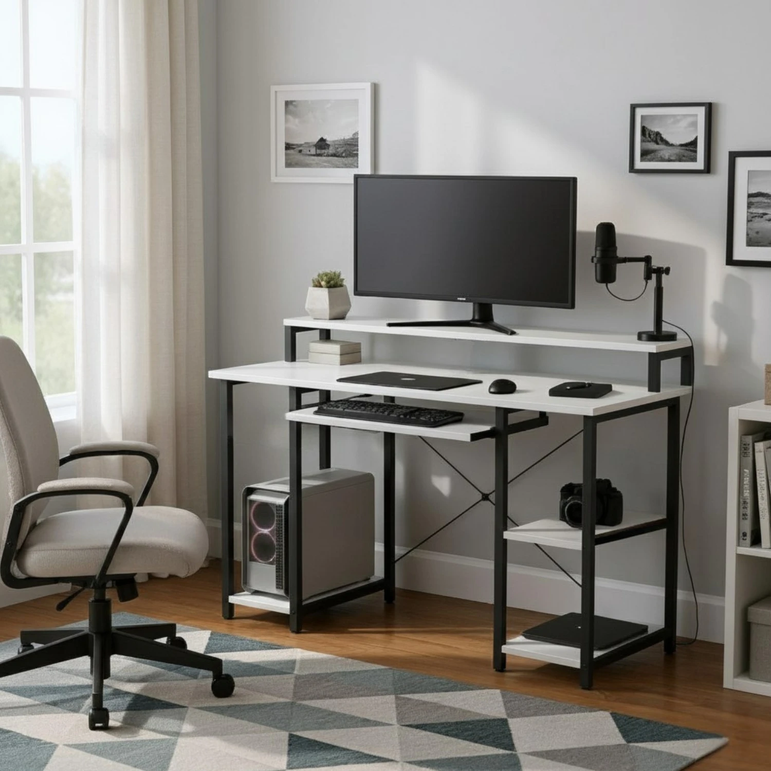 Trio Desk (120 Cm/White)