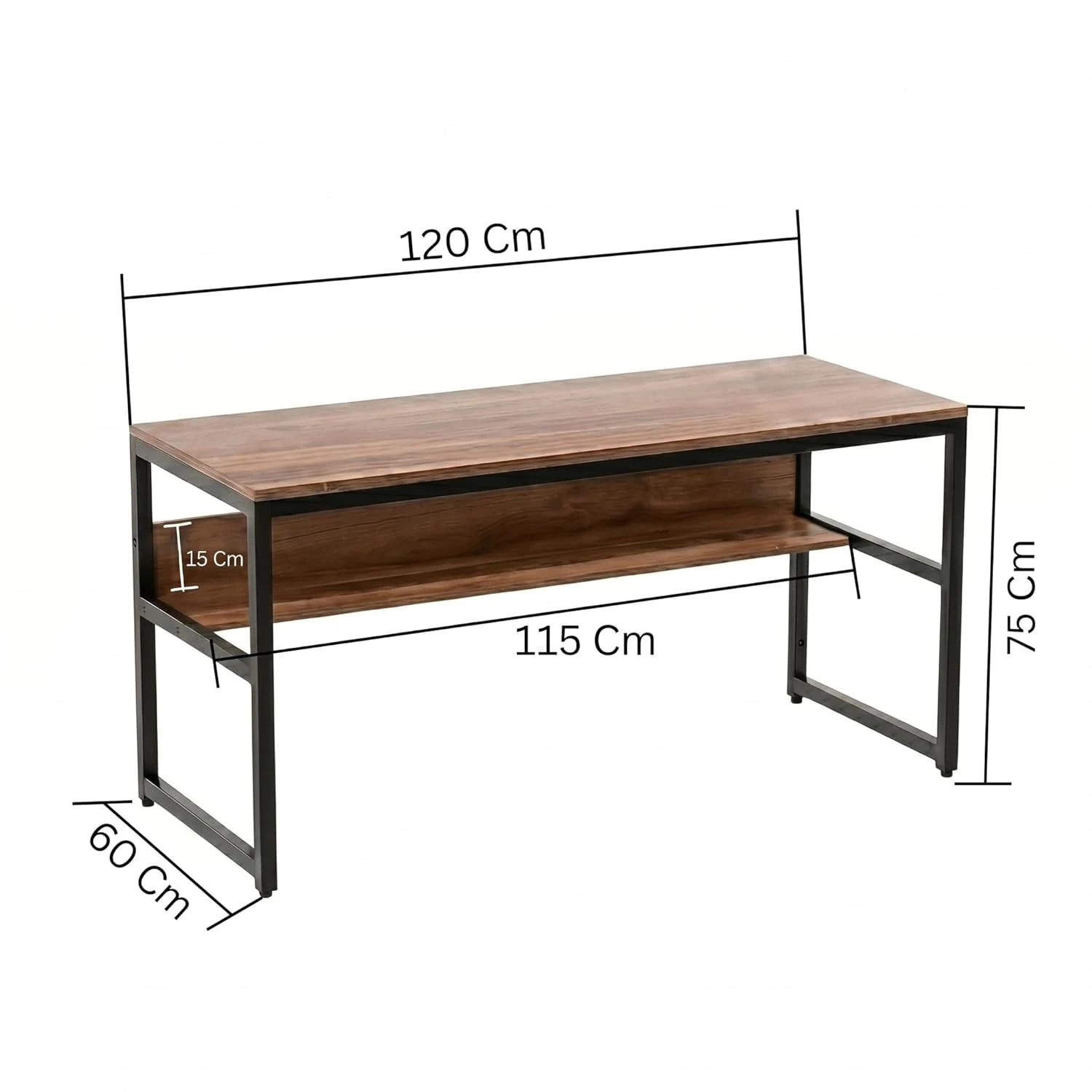 Flam desk- 120 cm - Forest