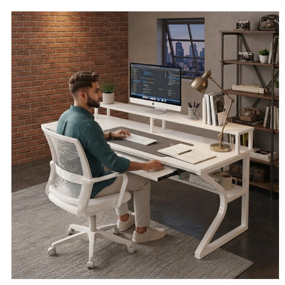 Plik desk - 150 - White
