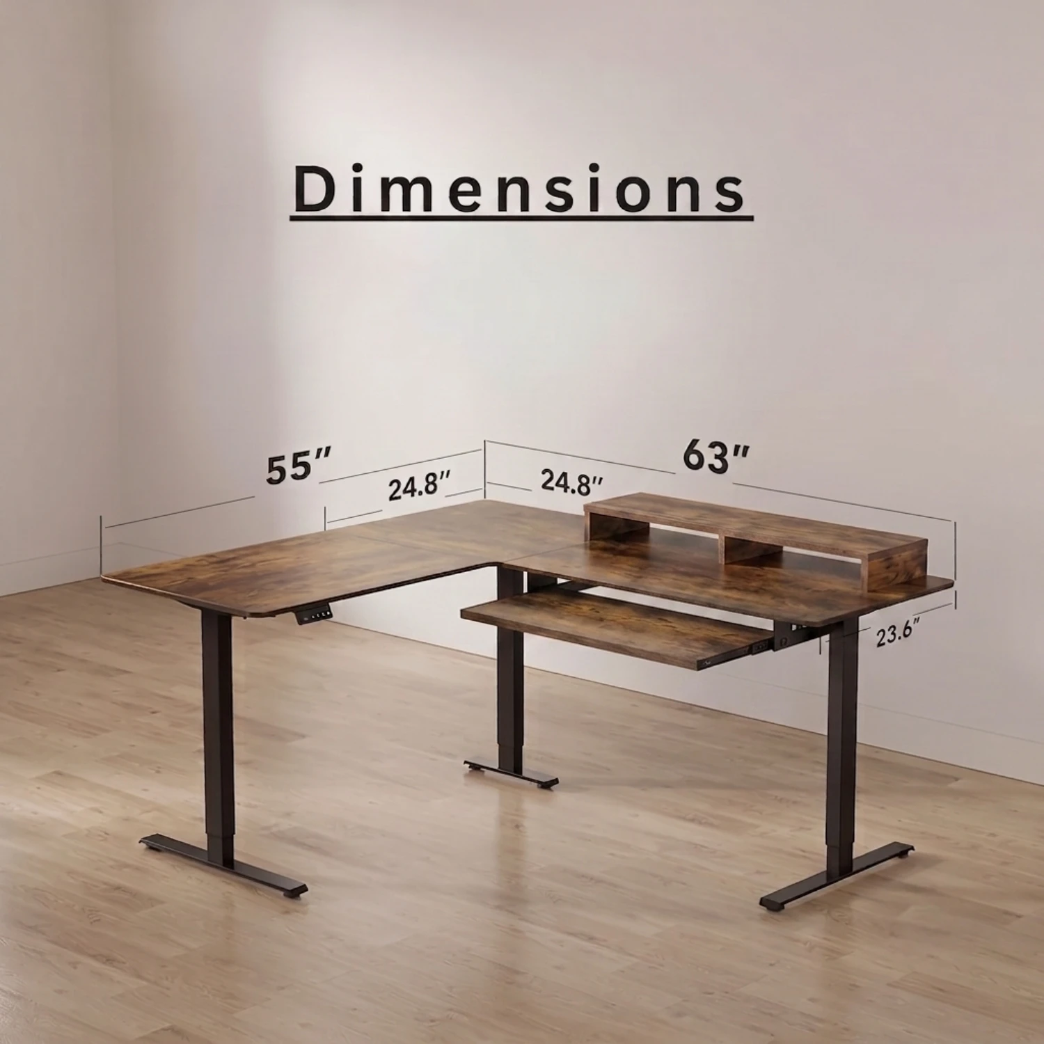 Graph L Shape Desk (Forest)
